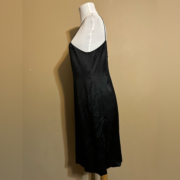 Teri Jon Black Satin Mini Dress - Picture 3 of 4